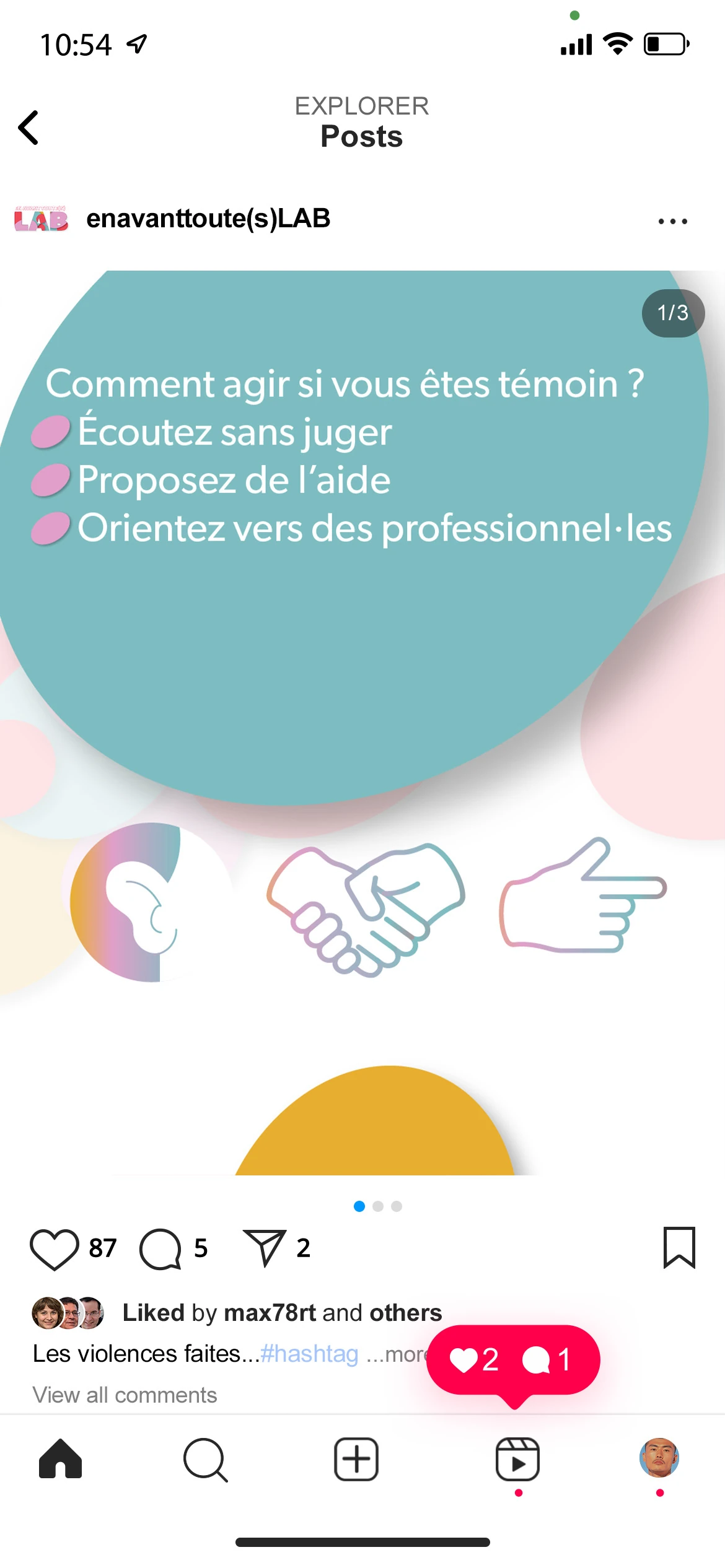 Carrousel de sensibilisation