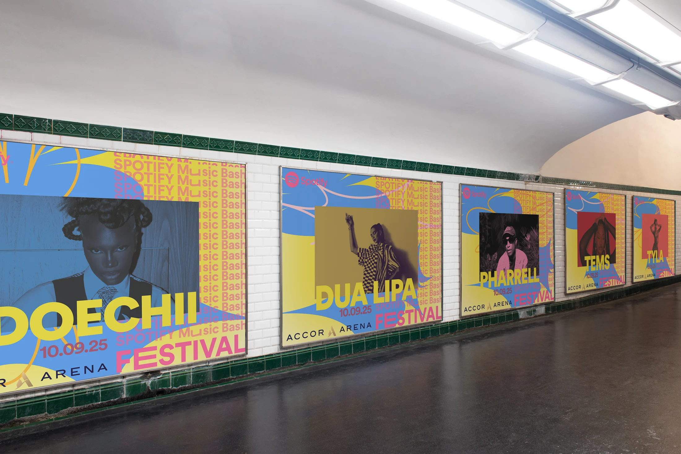 Affichage métro, version artistes