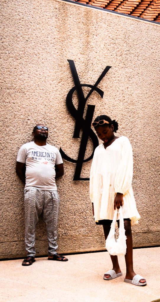 Marrakech Vibe — Musée YSL, trois silhouettes